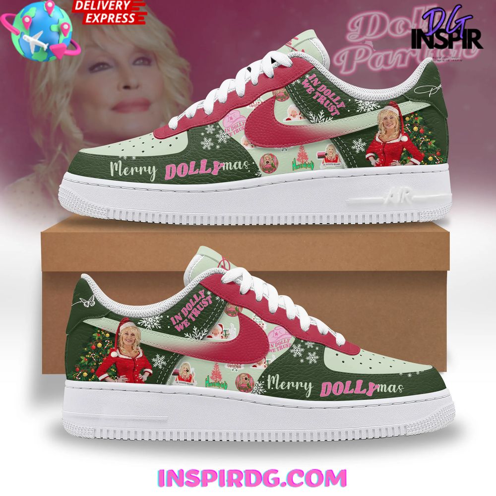 Dolly Parton Merry Dollymas Limited Edition Air Force 1