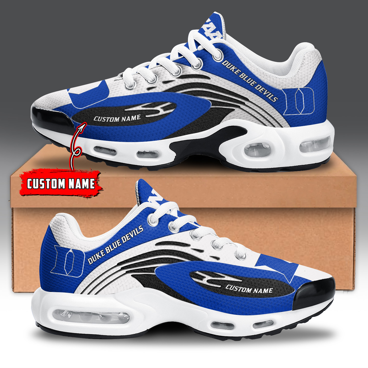 Duke Blue Devils Air Max Plus Shoes Sneakers For Men And Women