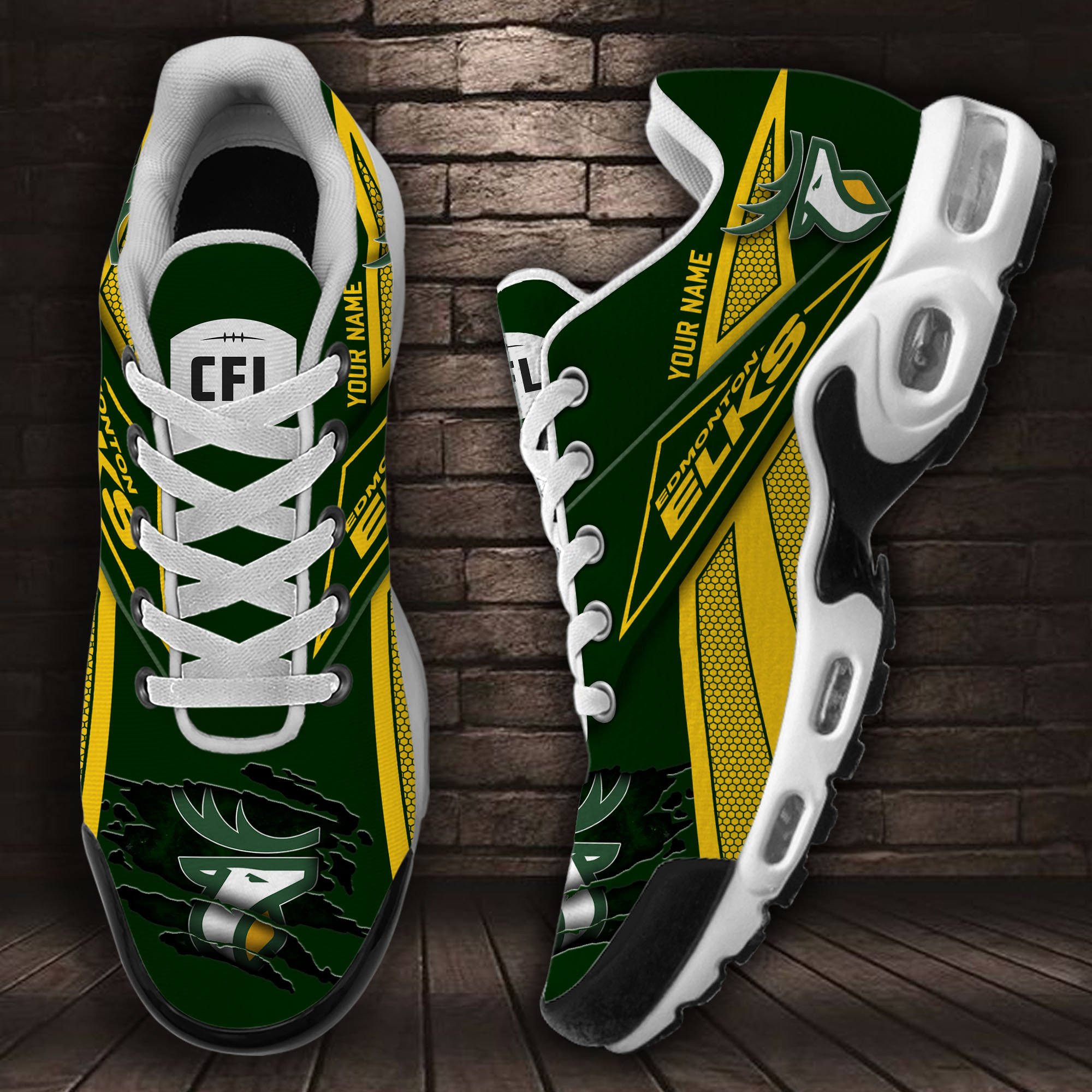 Edmonton Eskimos Air Max Plus Shoes Sneakers For Men And Women
