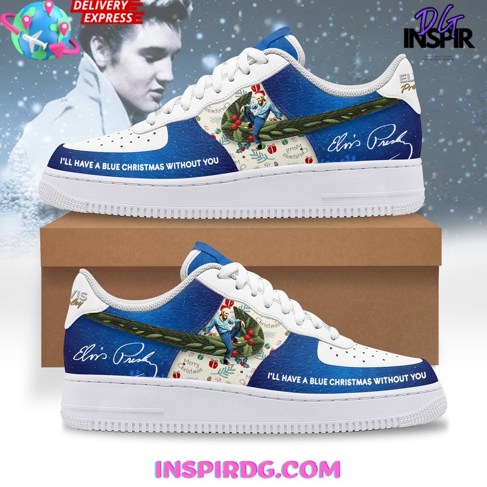 Elvis Presley Blue Christmas Holiday Air Force 1