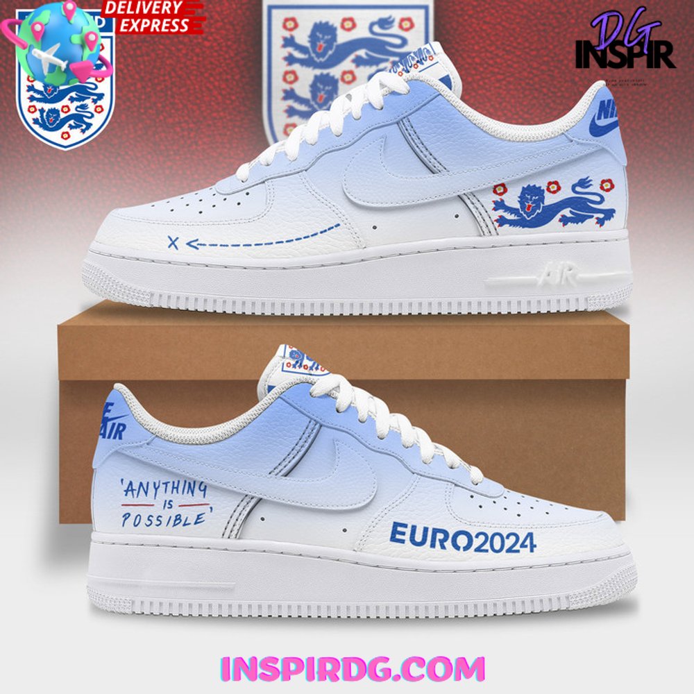England Euro 2024 Limited Edition Air Force 1 Sneaker