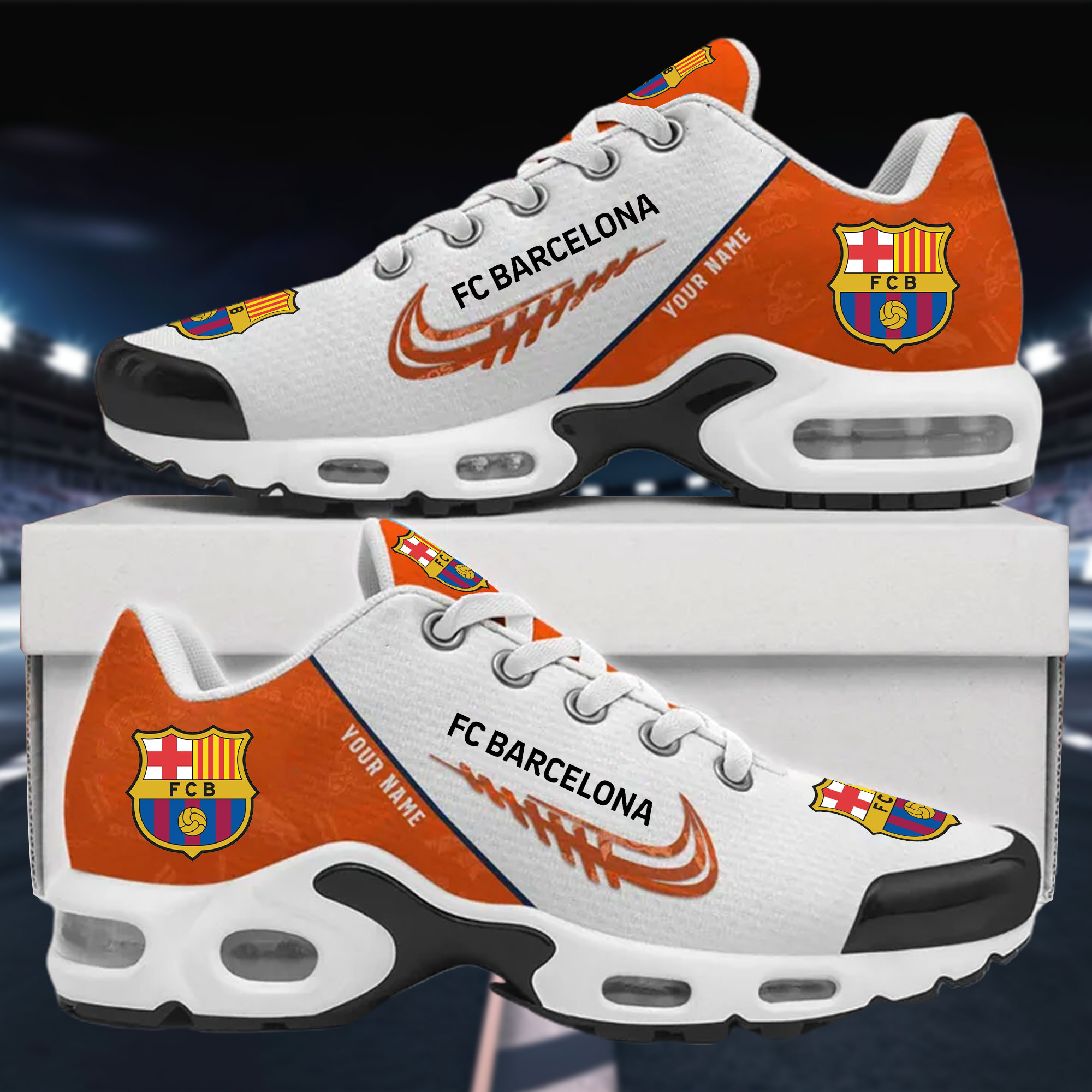 FC Barcelona Air Max Plus Shoes Sneakers For Men And Women