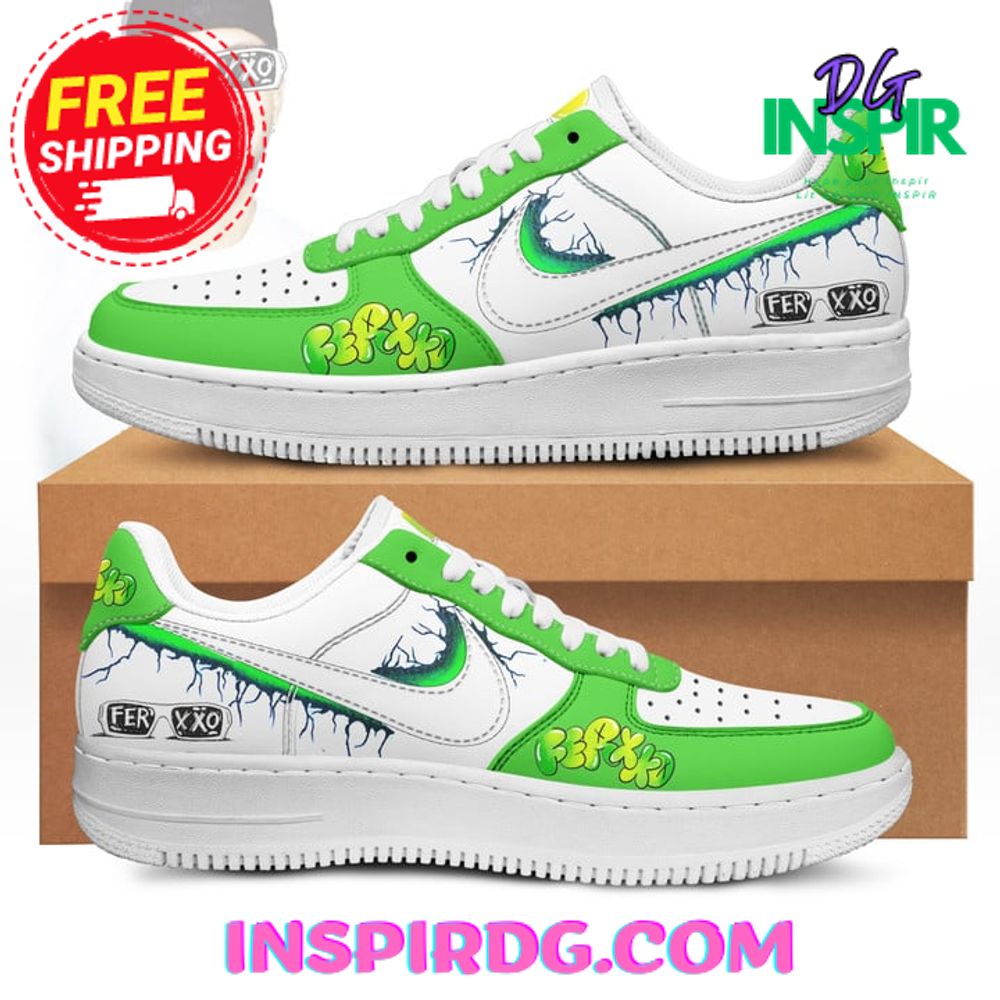 Feid Ferxxo Green Air Force 1