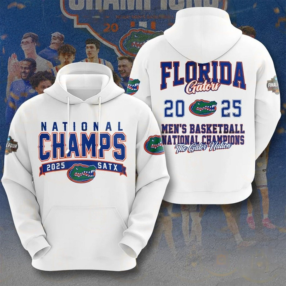 Florida Gators 2025 Men's Basketball National Champions The Gators Nation Hoodie