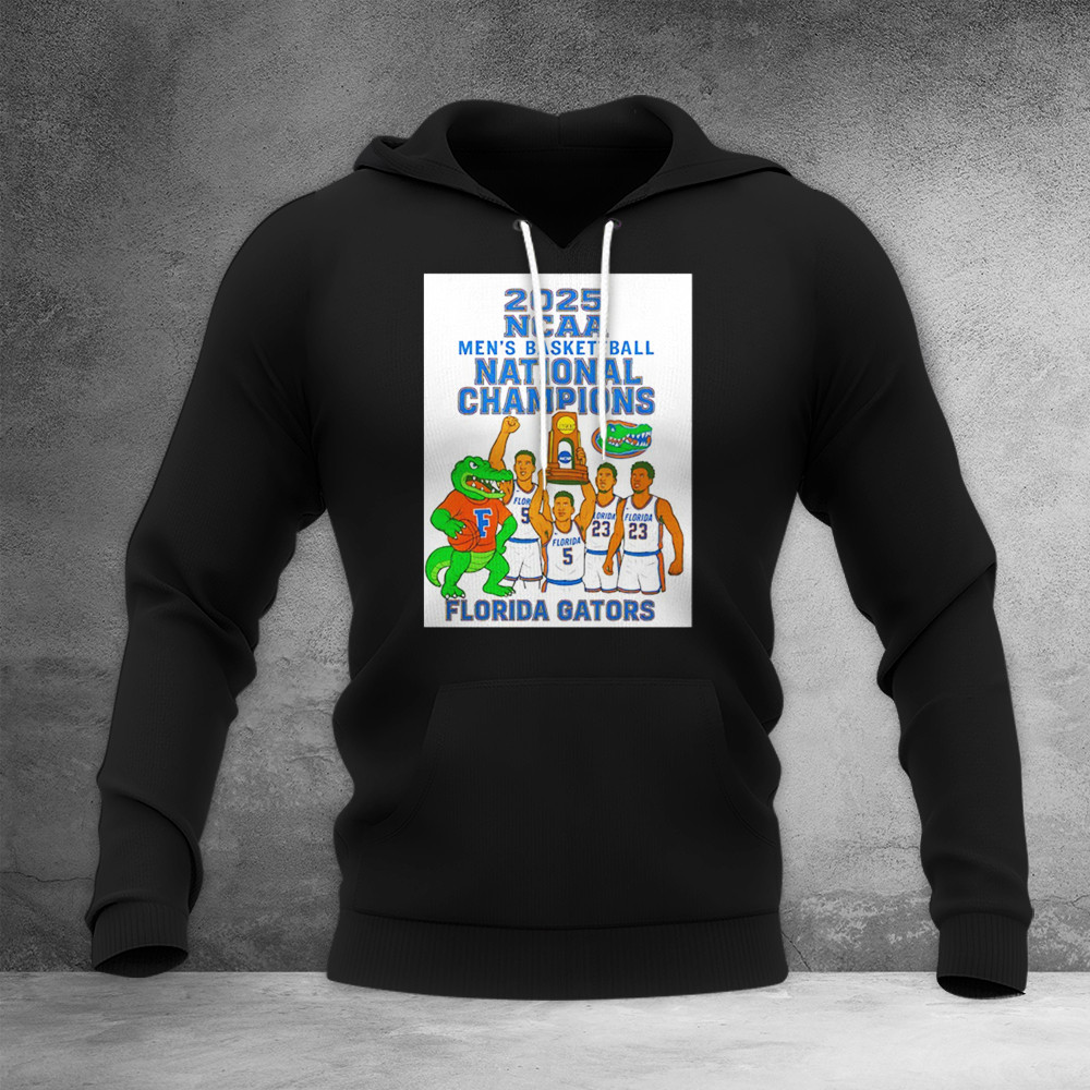 Florida Gators 2025 NCAA Men's Basketball National Champions Hoodie Gifts For Basketball Fan
