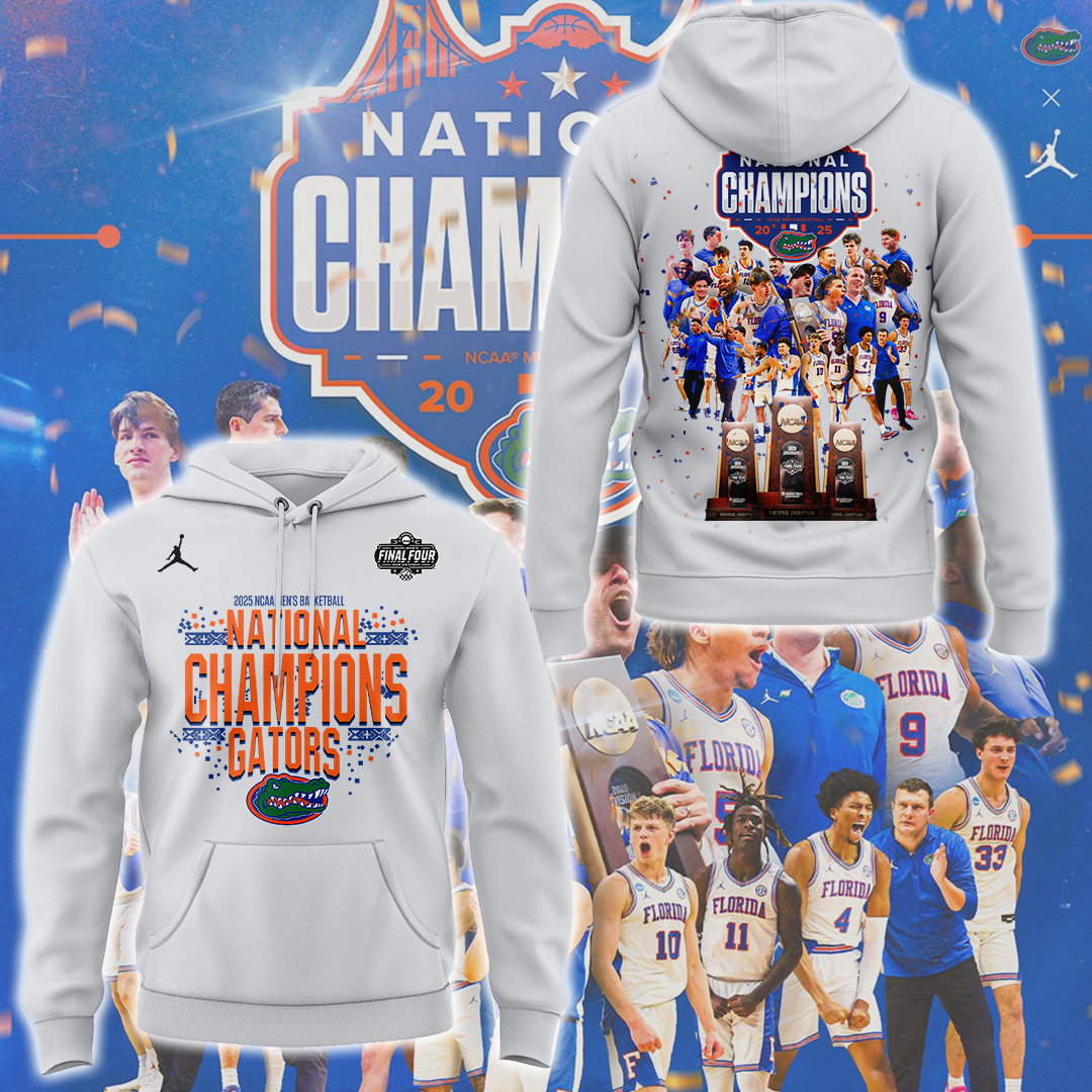 Florida Gators Men's Basketball 3Rd National Champions Hoodie Cool Gifts For Basketball Players