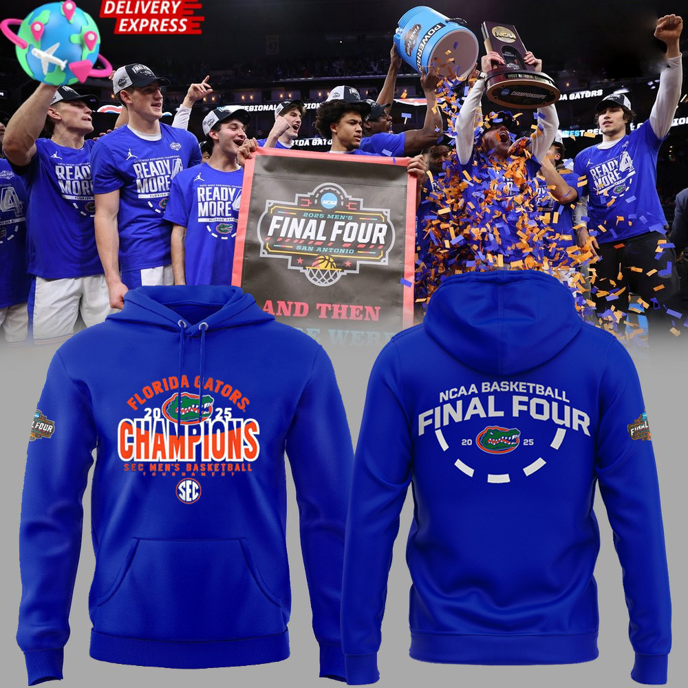 Florida Gators Men's Basketball SEC Champs Royal Hoodie Gift For Basketball Lover