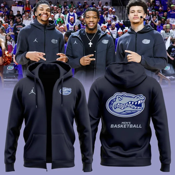 Florida Gators Men's Basketball Zip Hoodie 2025 For Fans
