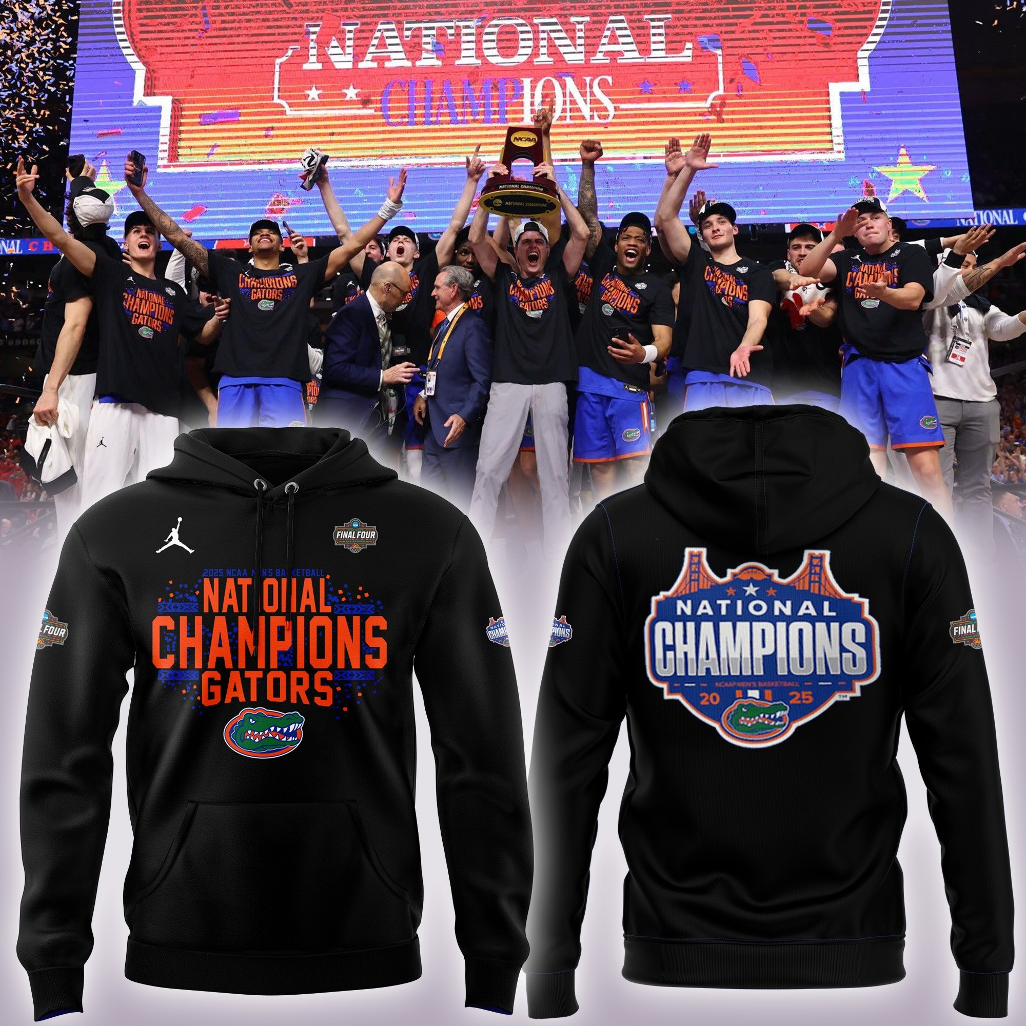Florida Gators National Champions 2025 Hoodie Gators Championship ApparelFor Him