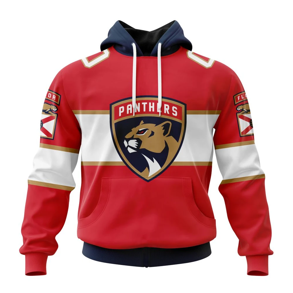 Florida Panthers Home Kits All Over Print Hoodie Style 32274