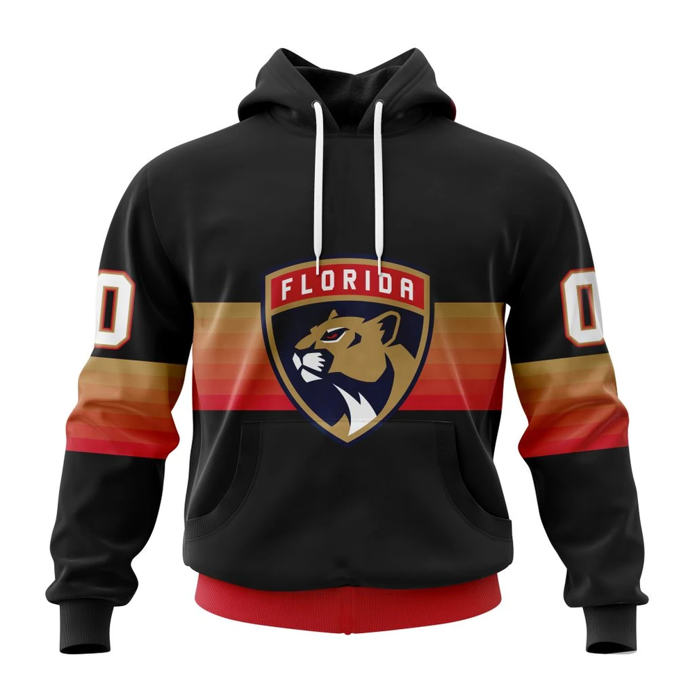 Florida Panthers Special Black And Gradient Design All Over Print Hoodie Style 70765