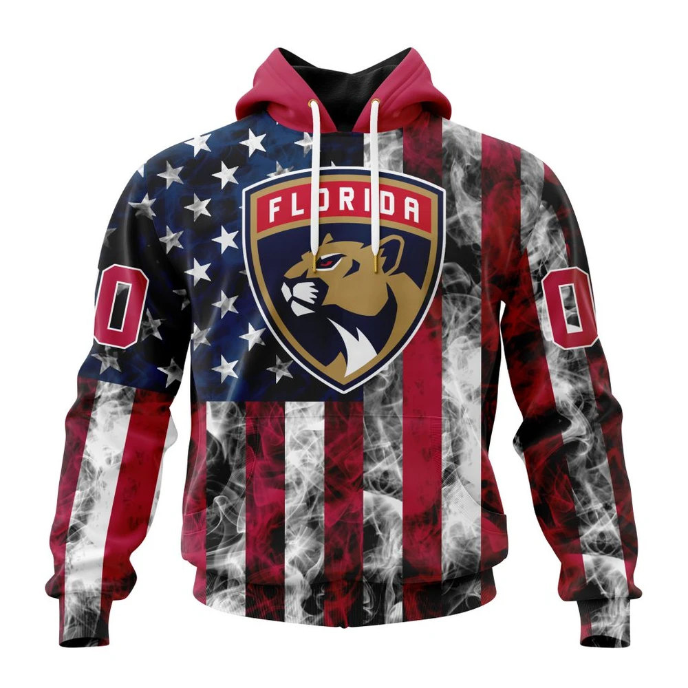 Florida Panthers Special Design For Independence Day The Fourth Of July All Over Print Hoodie Style 91688