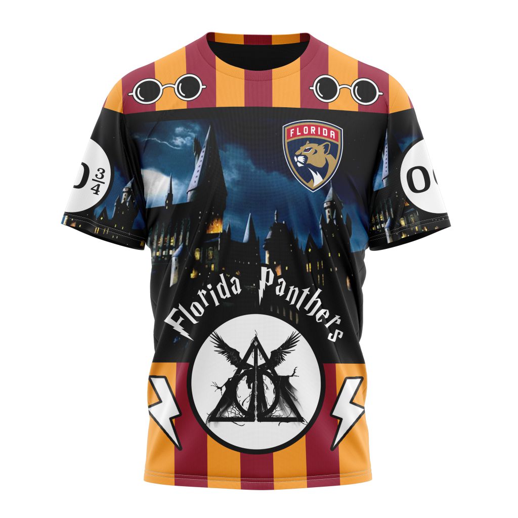Florida Panthers Special Design With Harry Potter Theme Personalized Name And Number T-Shirt Oregontrailrvpk Shirt