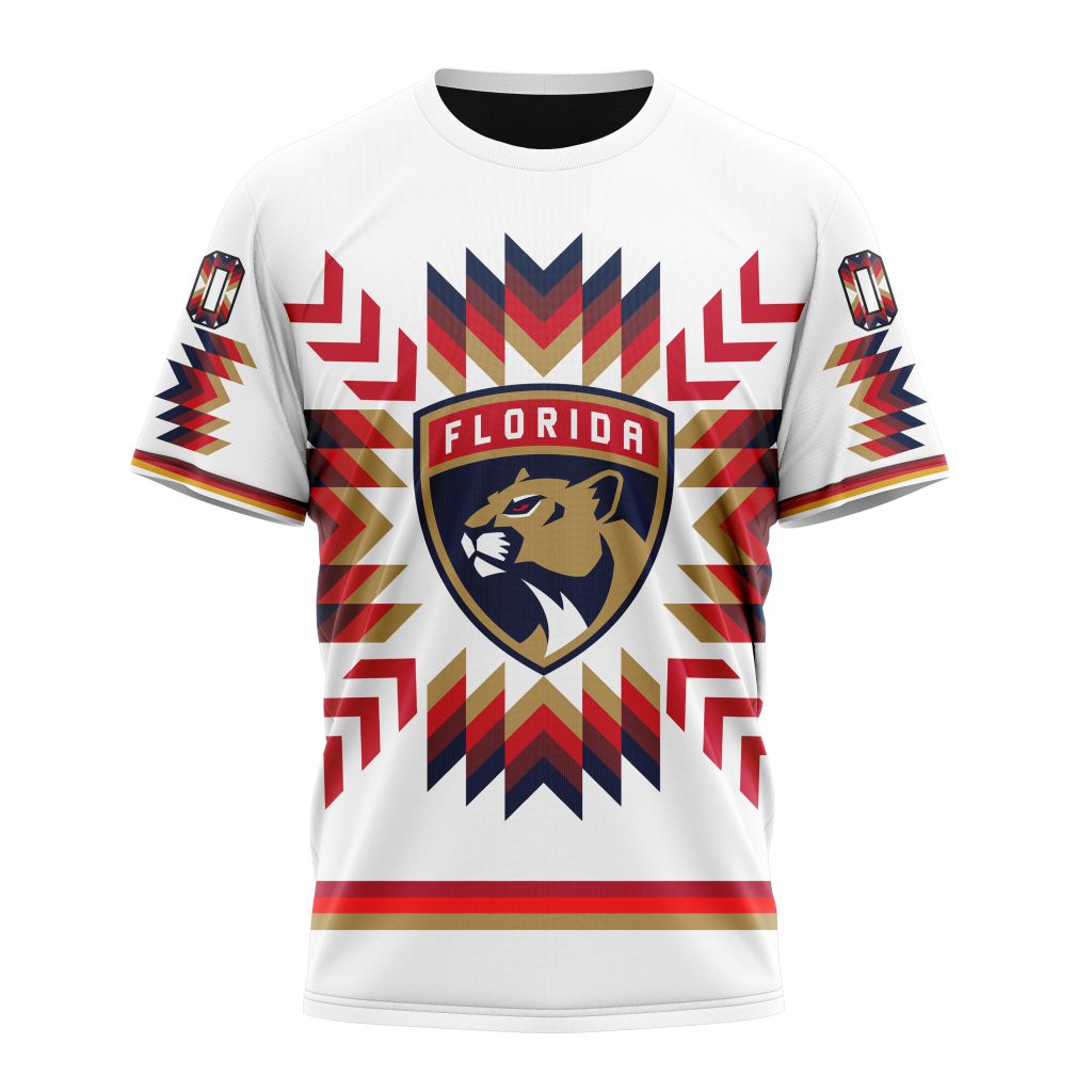 Florida Panthers Special Design With Native Pattern Personalized Name And Number T-Shirt Oregontrailrvpk Shirt