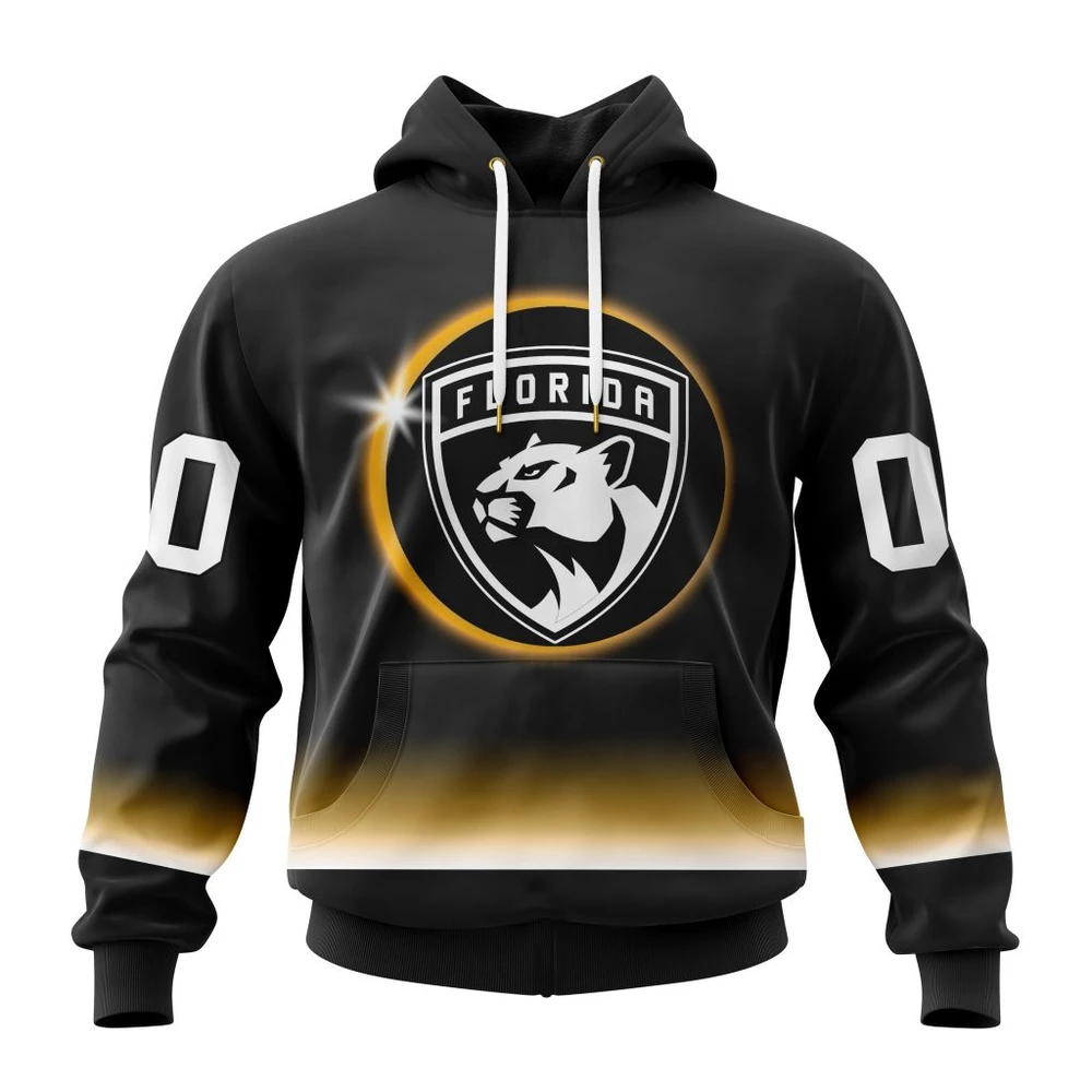 Florida Panthers Special Eclipse Design All Over Print Hoodie Style 11141