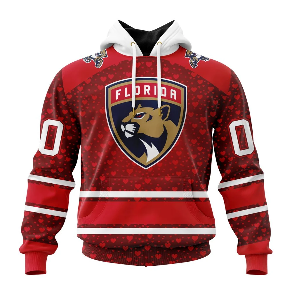 Florida Panthers Special Gift For Valentines Day All Over Print Hoodie Style 20894