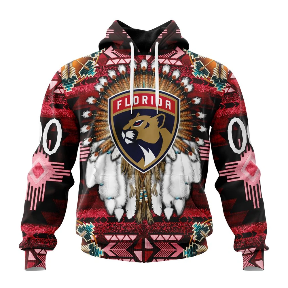 Florida Panthers Special Native Costume Design All Over Print Hoodie Style 51226