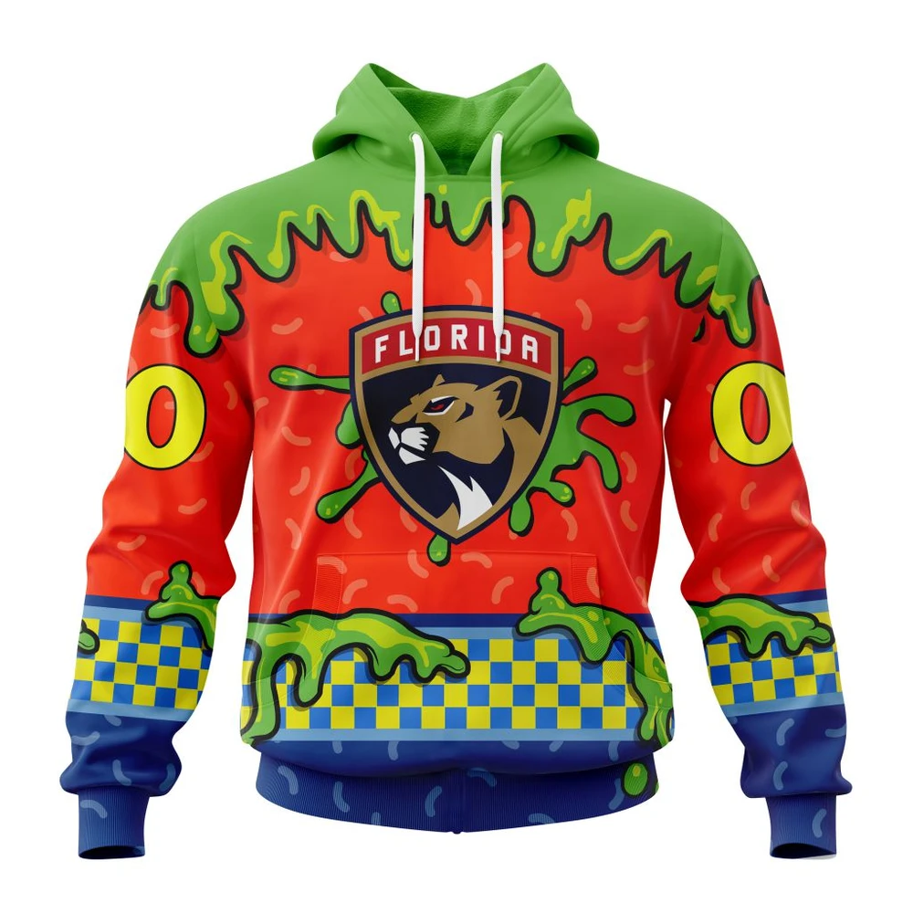 Florida Panthers Special Nickelodeon Design All Over Print Hoodie Style 19554