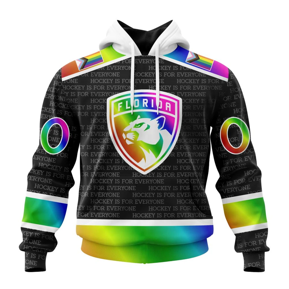 Florida Panthers Special Pride Design Hockey Is For Everyone All Over Print Hoodie Style 53237