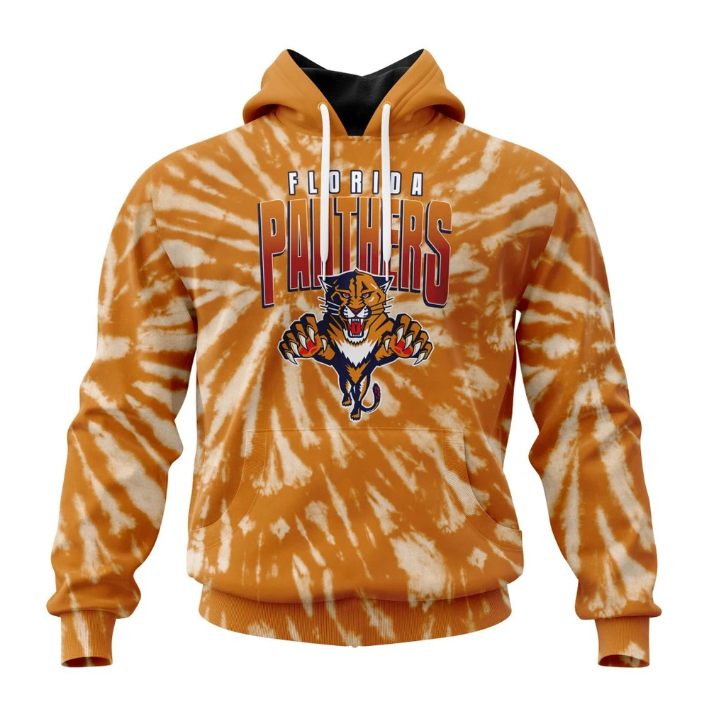 Florida Panthers Special Retro Vintage Tie Dye All Over Print Hoodie Style 66562
