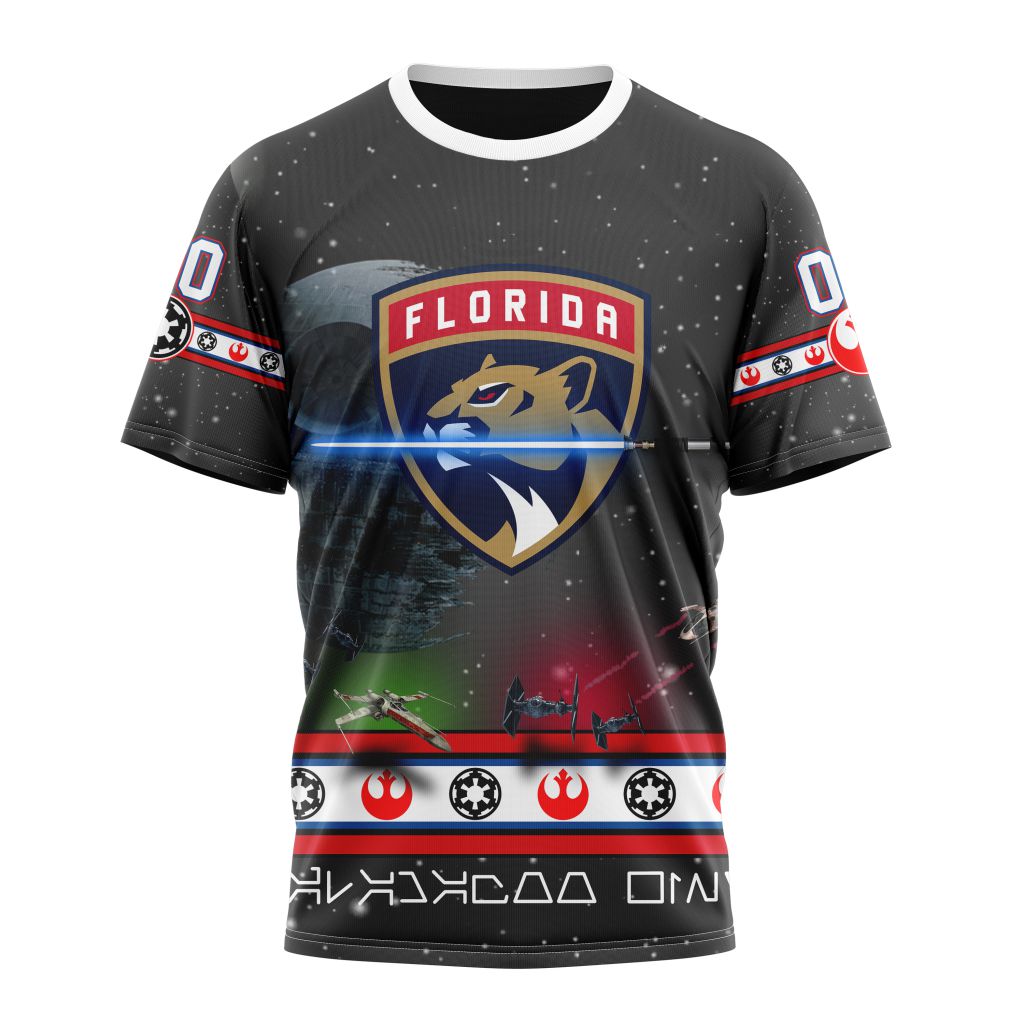 Florida Panthers Special Star Wars Design Personalized Name And Number T-Shirt Oregontrailrvpk Shirt