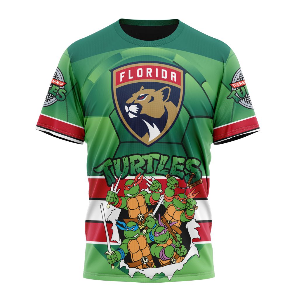 Florida Panthers Special Teenage Mutant Ninja Turtles Design 02 Personalized Name And Number T-Shirt Oregontrailrvpk Shirt