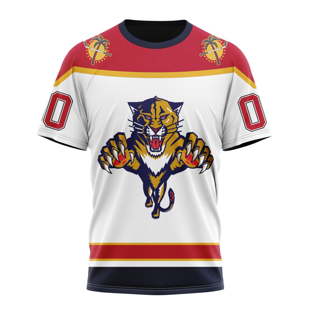 Florida Panthers Special White Vintage Design Personalized Name And Number T-Shirt Oregontrailrvpk Shirt