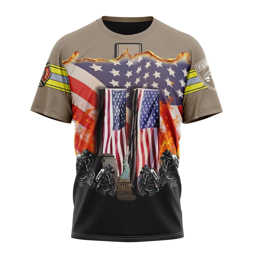 Florida Panthers Specialized Concepts For Honor Patriot Day Personalized Name And Number T-Shirt Oregontrailrvpk Shirt