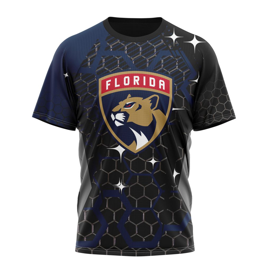 Florida Panthers Specialized Design With MotoCross Syle Personalized Name And Number T-Shirt Oregontrailrvpk Shirt