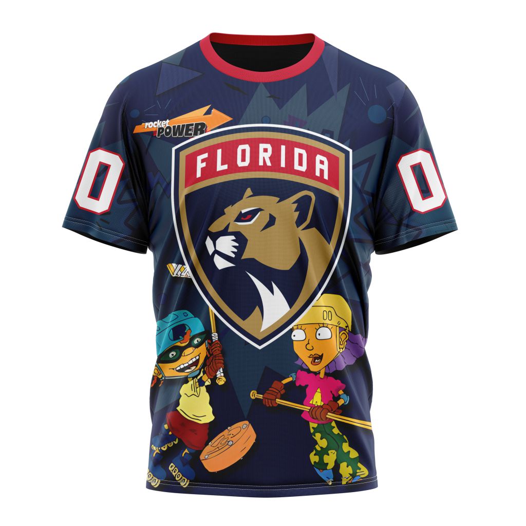 Florida Panthers Specialized For Rocket Power Personalized Name And Number T-Shirt Oregontrailrvpk Shirt