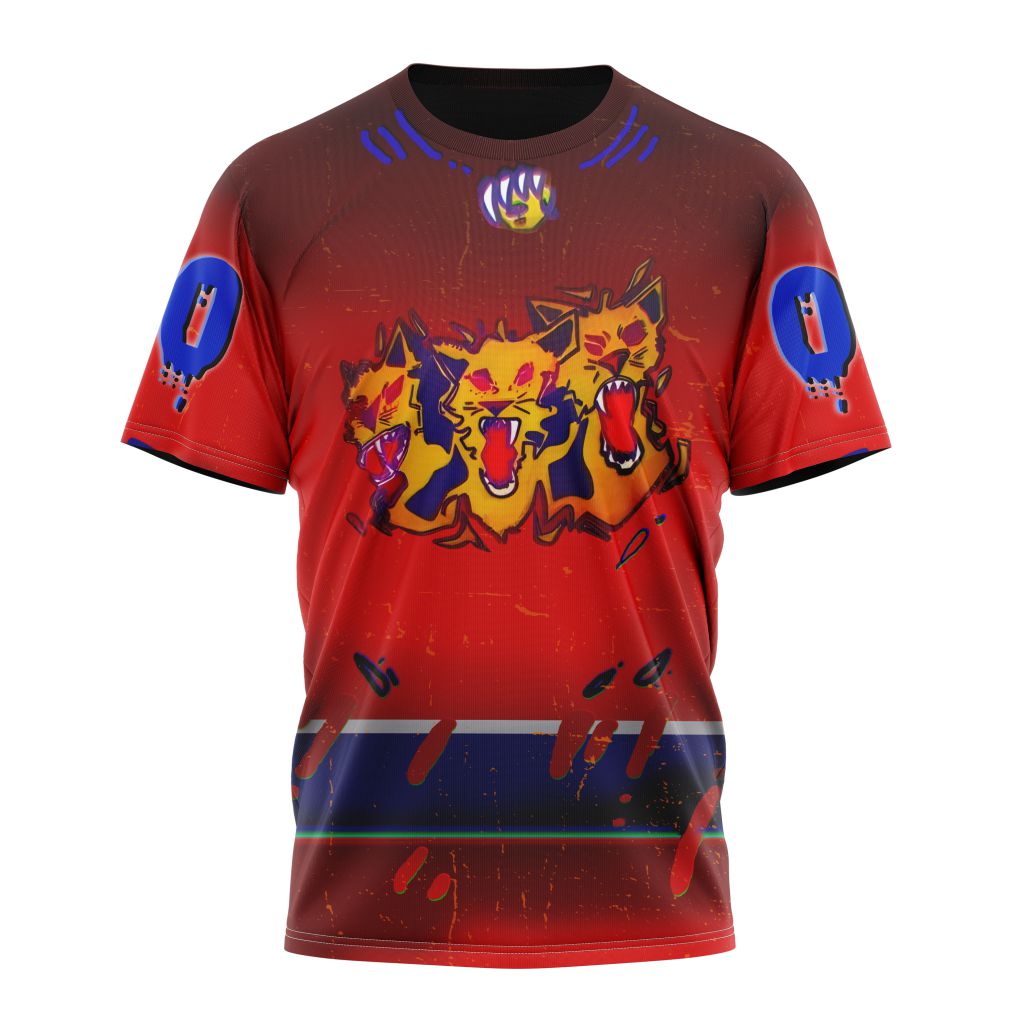 Florida Panthers Specialized Jersey For Halloween Night Personalized Name And Number T-Shirt Oregontrailrvpk Shirt