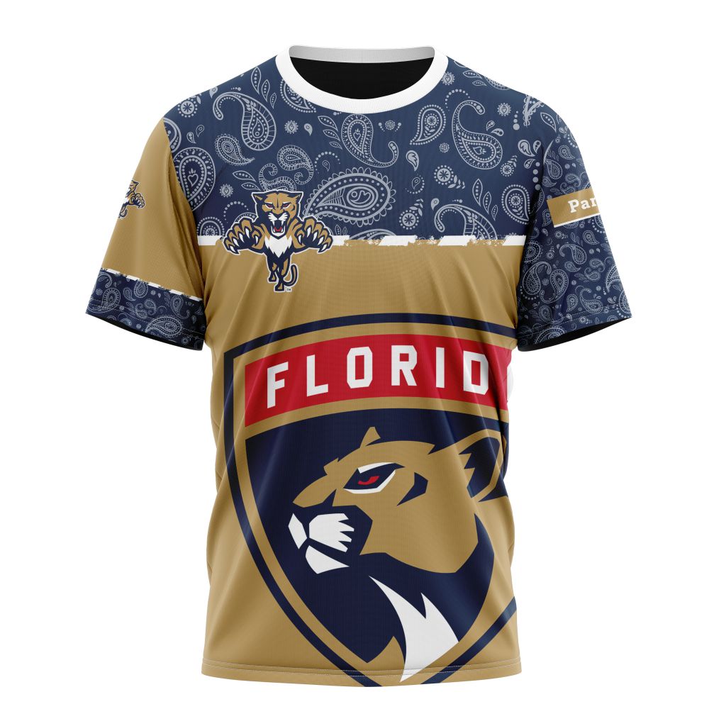Florida Panthers Specialized Jersey Hockey With Paisley Personalized Name And Number T-Shirt Oregontrailrvpk Shirt