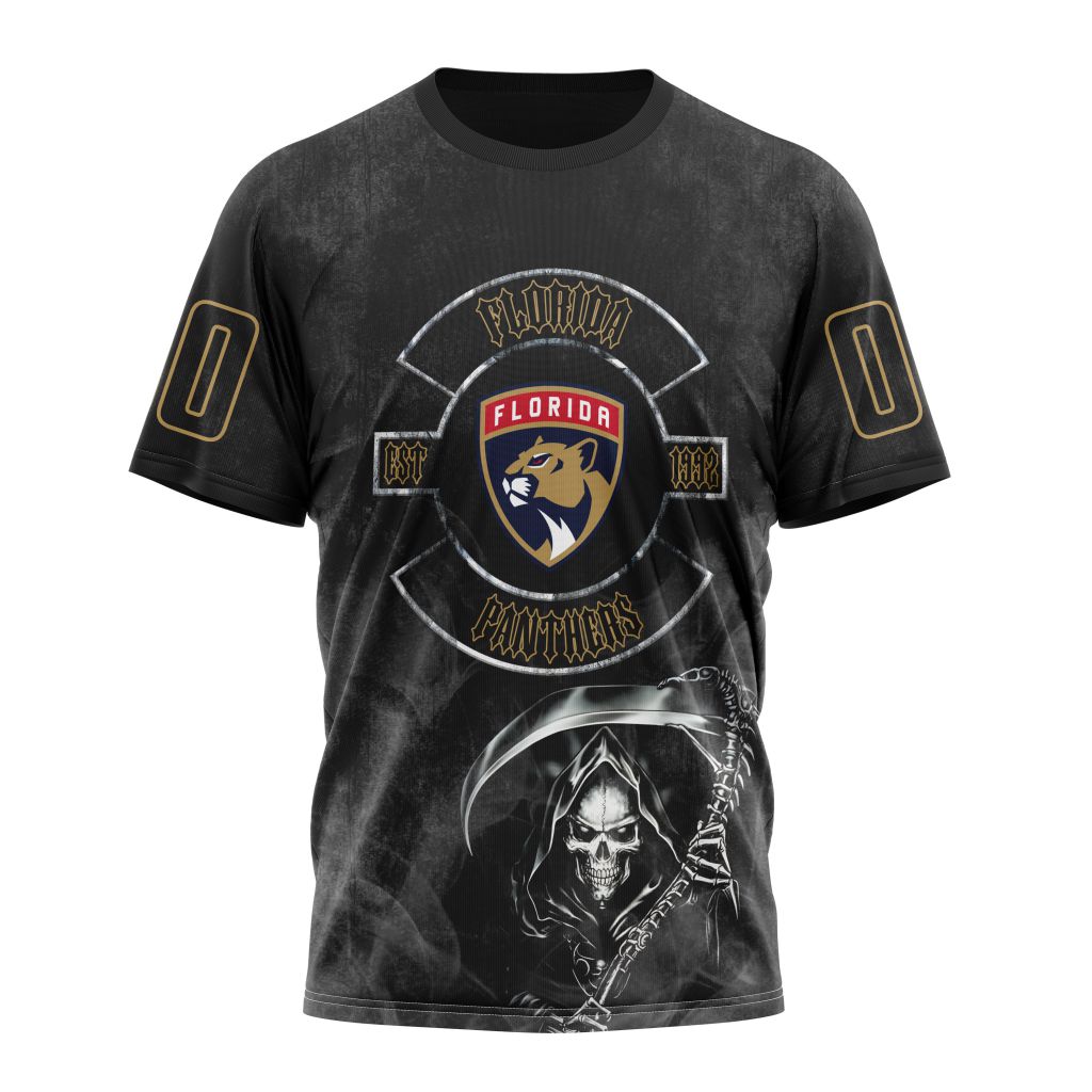 Florida Panthers Specialized Kits For Rock Night Personalized Name And Number T-Shirt Oregontrailrvpk Shirt
