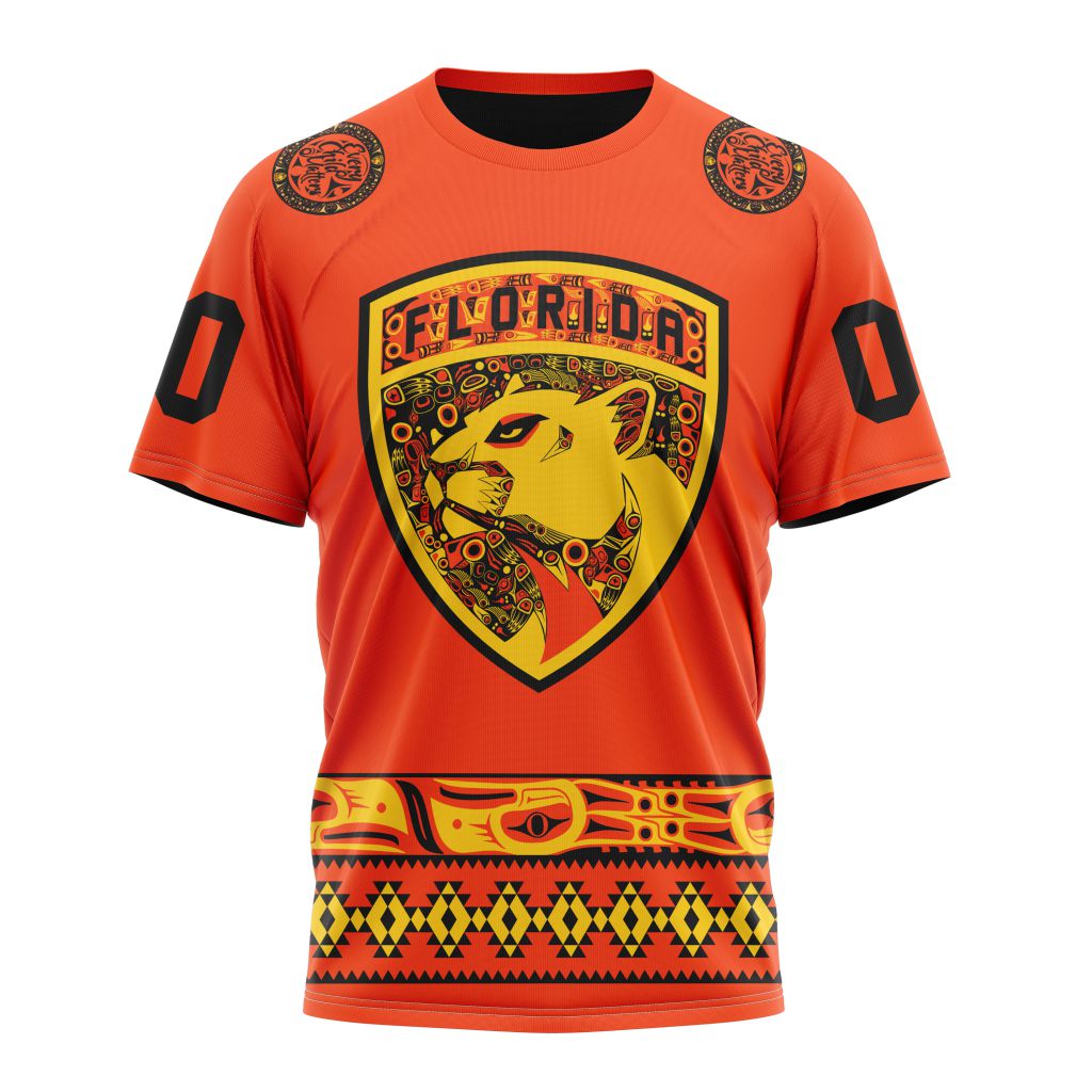 Florida Panthers Specialized National Day For Truth And Reconciliation Personalized Name And Number T-Shirt Oregontrailrvpk Shirt