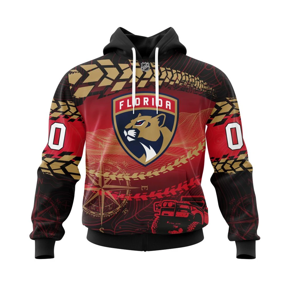 Florida Panthers Specialized Off Road All Over Print Hoodie Style 43206