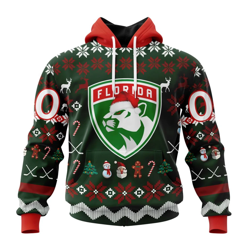 Florida Panthers Specialized Unisex Christmas Is Coming All Over Print Hoodie Style 68730