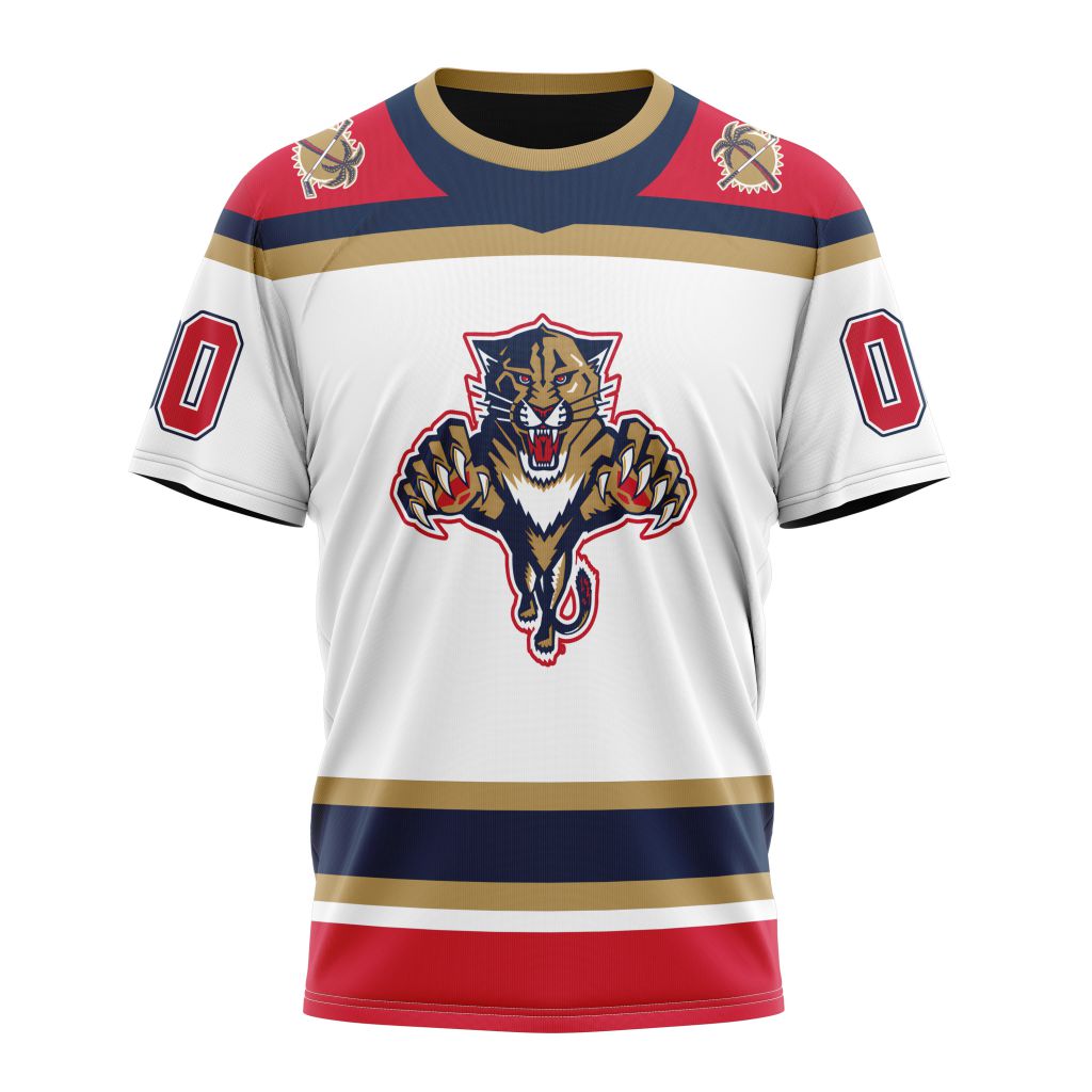 Florida Panthers Specialized Unisex Kits With Retro Concepts Personalized Name And Number T-Shirt Oregontrailrvpk Shirt