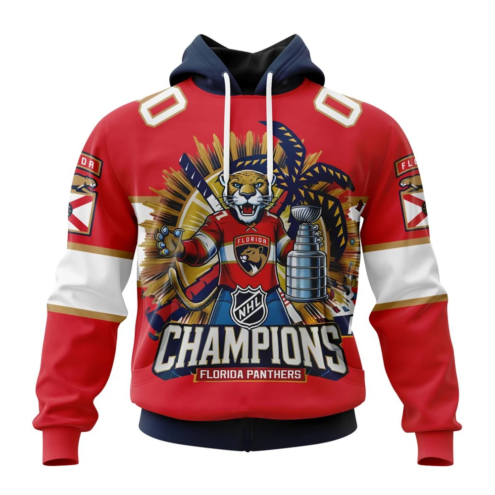 Florida Panthers Stanley Cup Champions Home Kits All Over Print Hoodie Style 29088