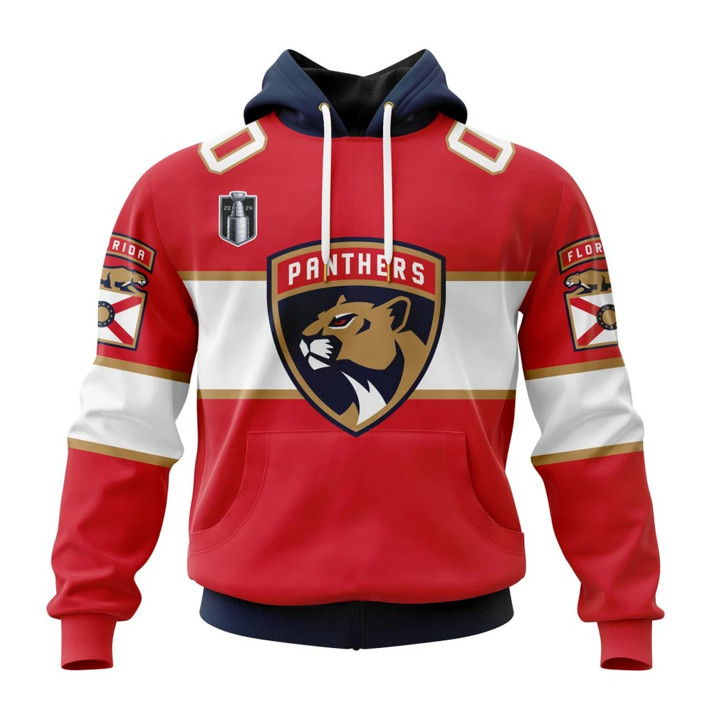 Florida Panthers Stanley Cup Final Home Kits All Over Print Hoodie Style 13860