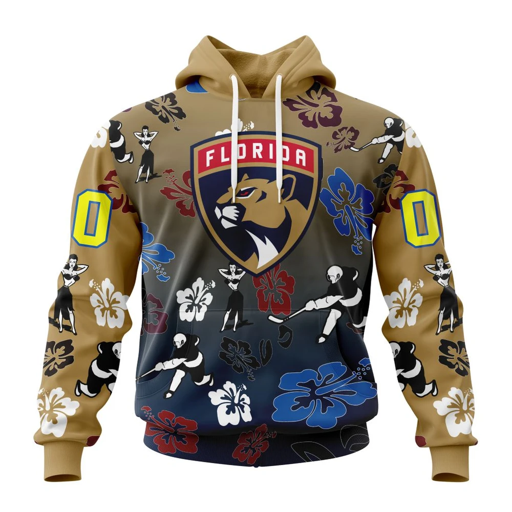 Florida Panthers X Hawaii Specialized Design For Hawaiia All Over Print Hoodie Style 29099