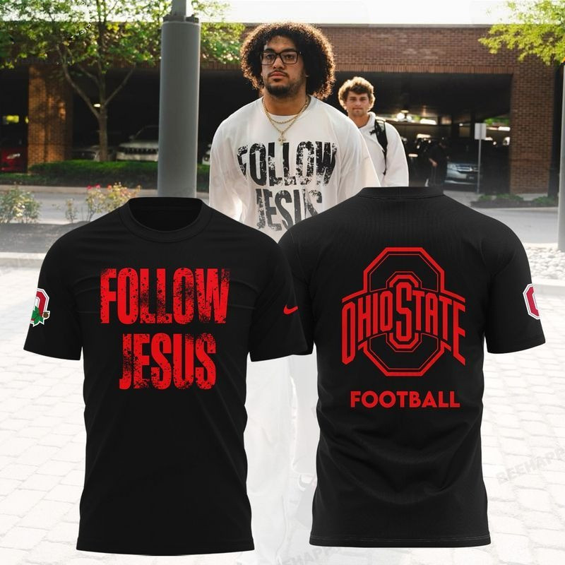 Follow Jesus Ohio State Football Shirt Presents For Football Fans Oregontrailrvpk Shirt