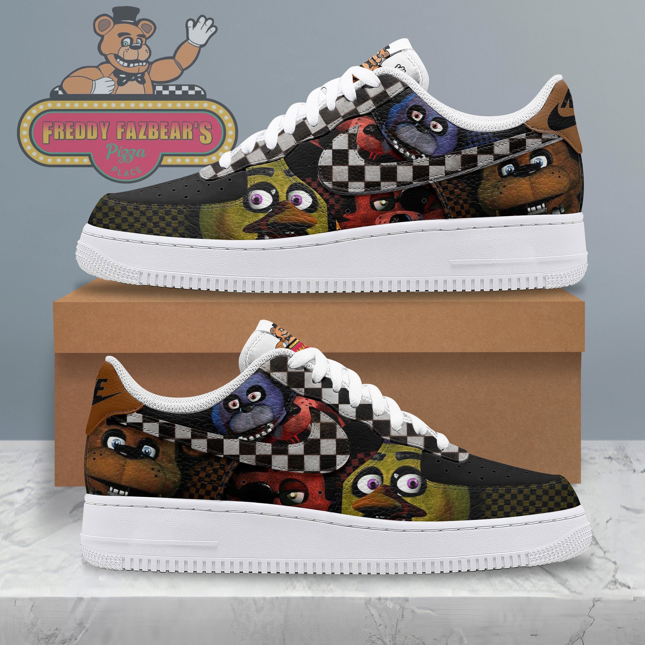Freddy Fazbear Pizzeria Simulator Air Low-Top Sneakers Shoes For Men And Women