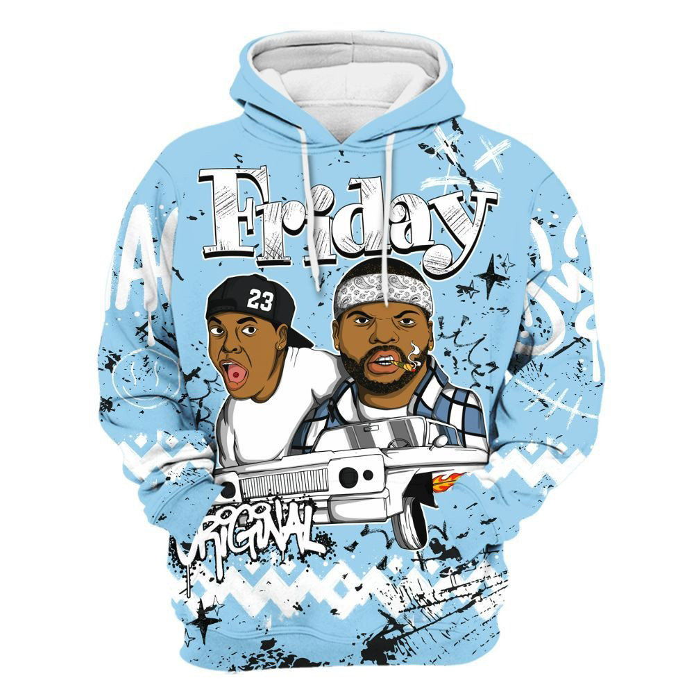 Friday Sneaker Crayon Legend Blue 11s Hoodie Funny