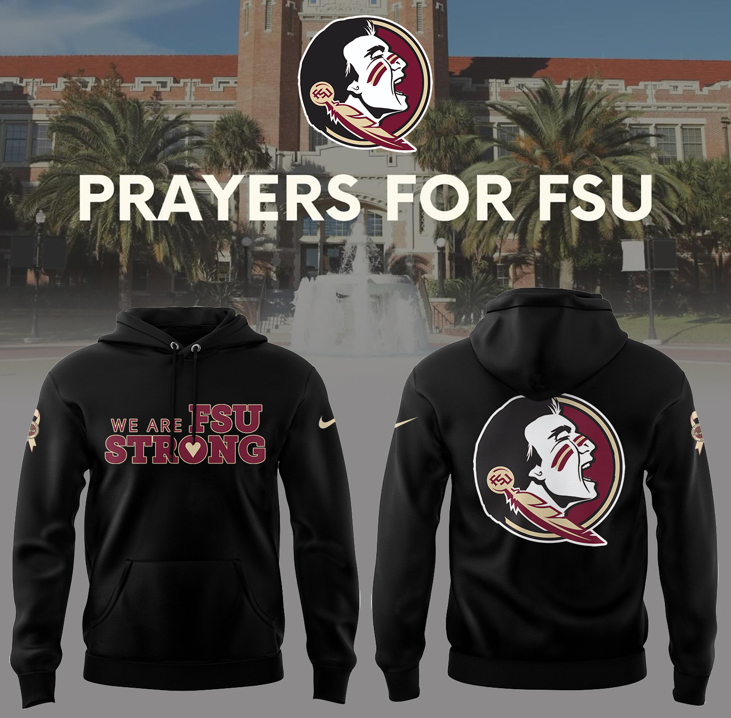 FSU Strong Black Hoodie Best Presents For Fans