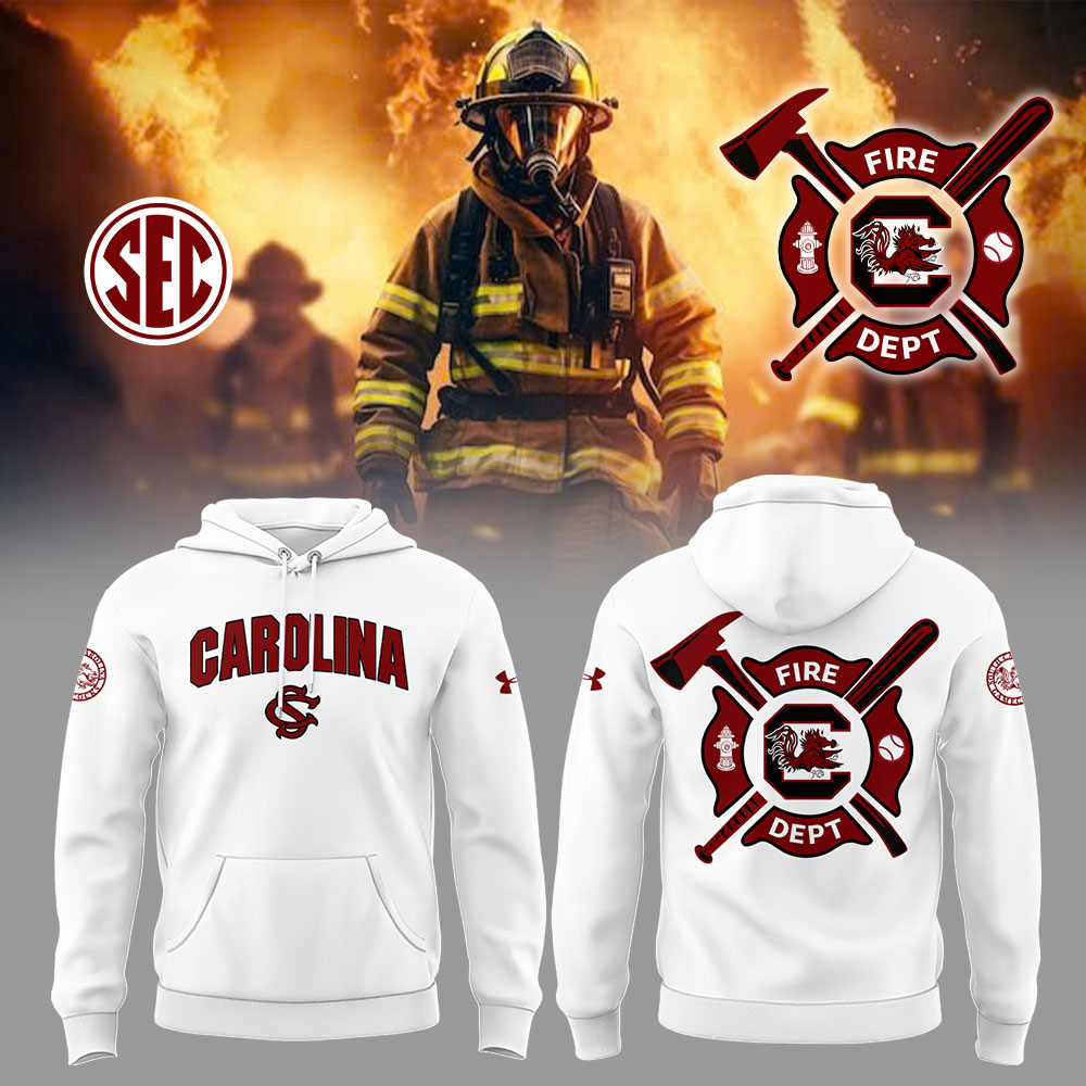 Gamecock Baseball x Firefighter Appreciation Night Hoodie Gift For Baseball Lover