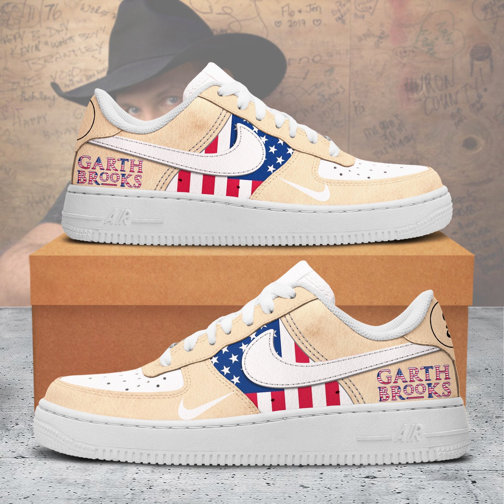 Garth Brooks Air Low-Top Sneakers Shoes For Men And Women