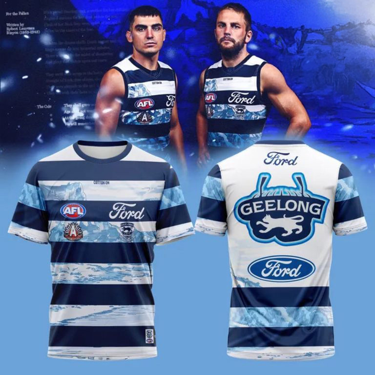 Geelong Cats AFL Ford Anzac Shirt 2025 Gift For AFL Fans Oregontrailrvpk Shirt