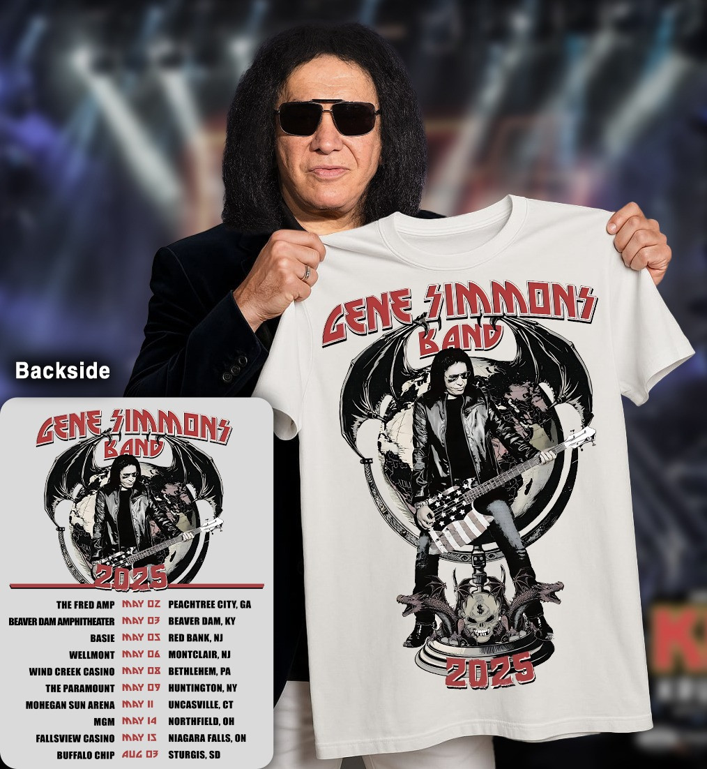 Gene Simmons Band Tour 2025 T-Shirt Gene Simmons Tour Merchandise Oregontrailrvpk Shirt