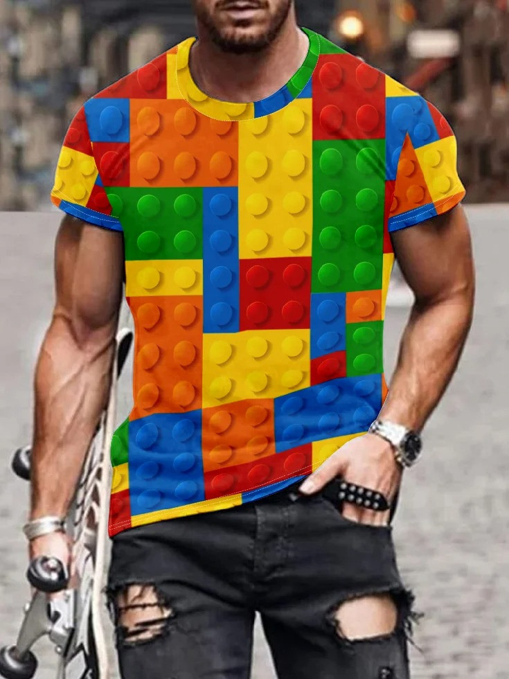 Geometric Square T-Shirt Gift For Boyfriend Oregontrailrvpk Shirt