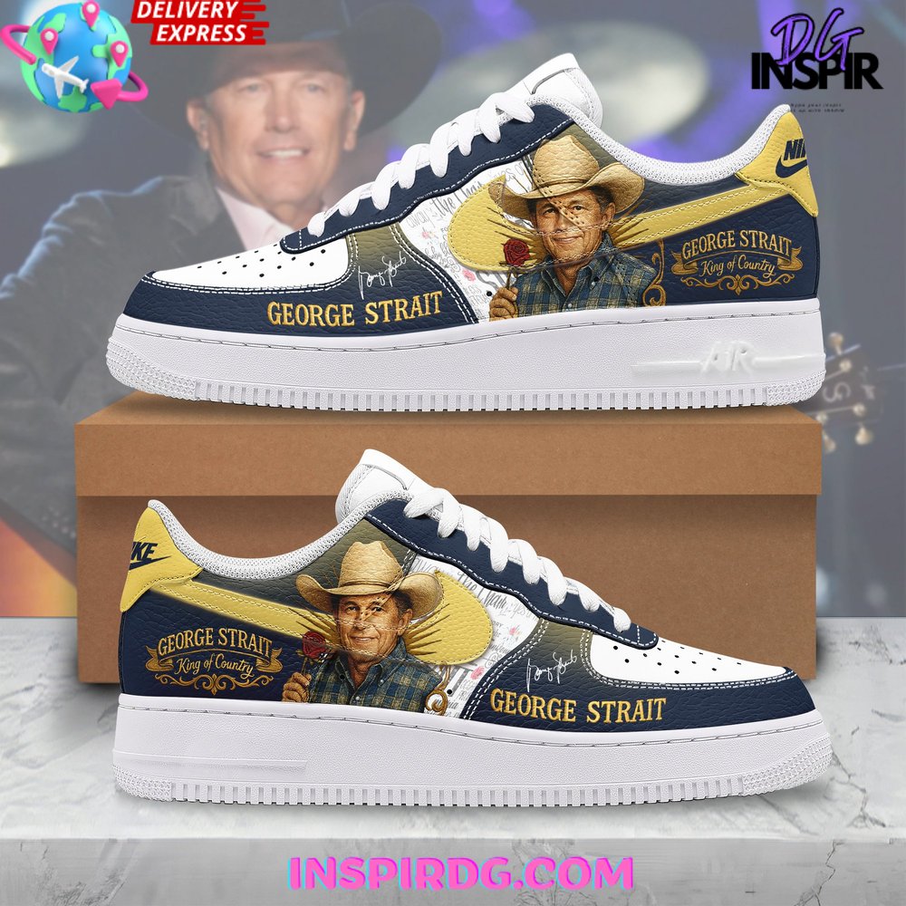 George Strait King of Country Limited Edition Air Force 1 Sneakers